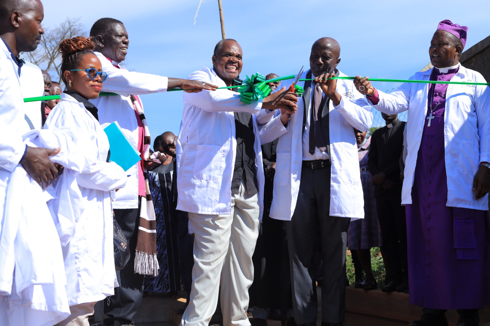 Hon. Fredrick Ngobi Gume, Minister of State for Trade, Industry and Cooperatives (Cooperatives) – launches the project